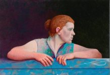 2009 vrouw op de uitkijik