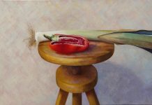 2016 schreeuwende paprika met prei op pianokruk