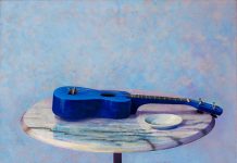 Cat. 386 Marble bistro table ukulele 78×75 2013-14