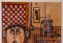 1960 Mijn broer de scholier 18,5 x 20,5