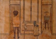 Het bezoek I 30,5 x 37,5